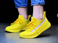 Кросівки жовті літні жіночі текстильні