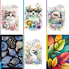 Блокнот 105х165мм. 48арк. інтегр.обкл. # Bourgeois 23156-23163 mix