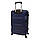 Валіза пластикова 2019 (середня) DQ т.синя, фото 2