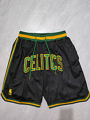 Шорти баскетбольні чорні Бостон Селтикс НБА Just Don X Mitchell & Ness Boston Celtics