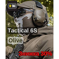 Активные стрелковые наушники CrossEye Tactical 6S Olive шумоподавляющие тактические наушники