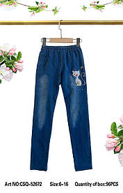 Лосини під джинс для дівчаток оптом, Seagull, 6-16 років, No CSQ-52672