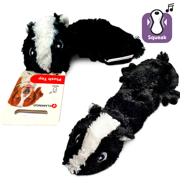 Flamingo Shaky Skunk ФЛАМІНГО СКУНС м’яка іграшка з пищалкою для собак, фото 1