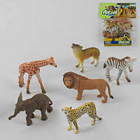Игровой набор фигурок диких животных 6 фигурок, 2Y306001