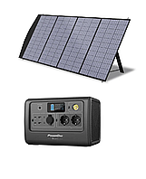 Зарядная станция с солнечной панелью Bluetti EB70 + Solar panel 200W. Солнечный генератор 1000Вт