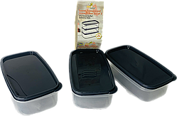 Прозорий контейнер для зберігання 3 * 500 мл