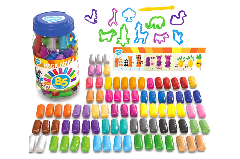 Набір для ліплення з тестом Mega dough 85 sticks Lovin, 41227