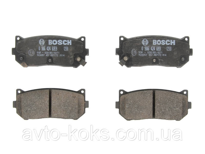 Bosch 0986424693 Гальмівні колодки задні KIA Carens Clarus Sephia Shuma