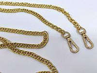 Цепочка-ручка для сумки 120 см 7мм цвет золото двойное плетение вес 87гр. (4852)