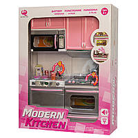 Игровой набор - кукольная кухня "Современная кухня"-2, 27x9,5x34,5 см, розовый, пластик (26213P)