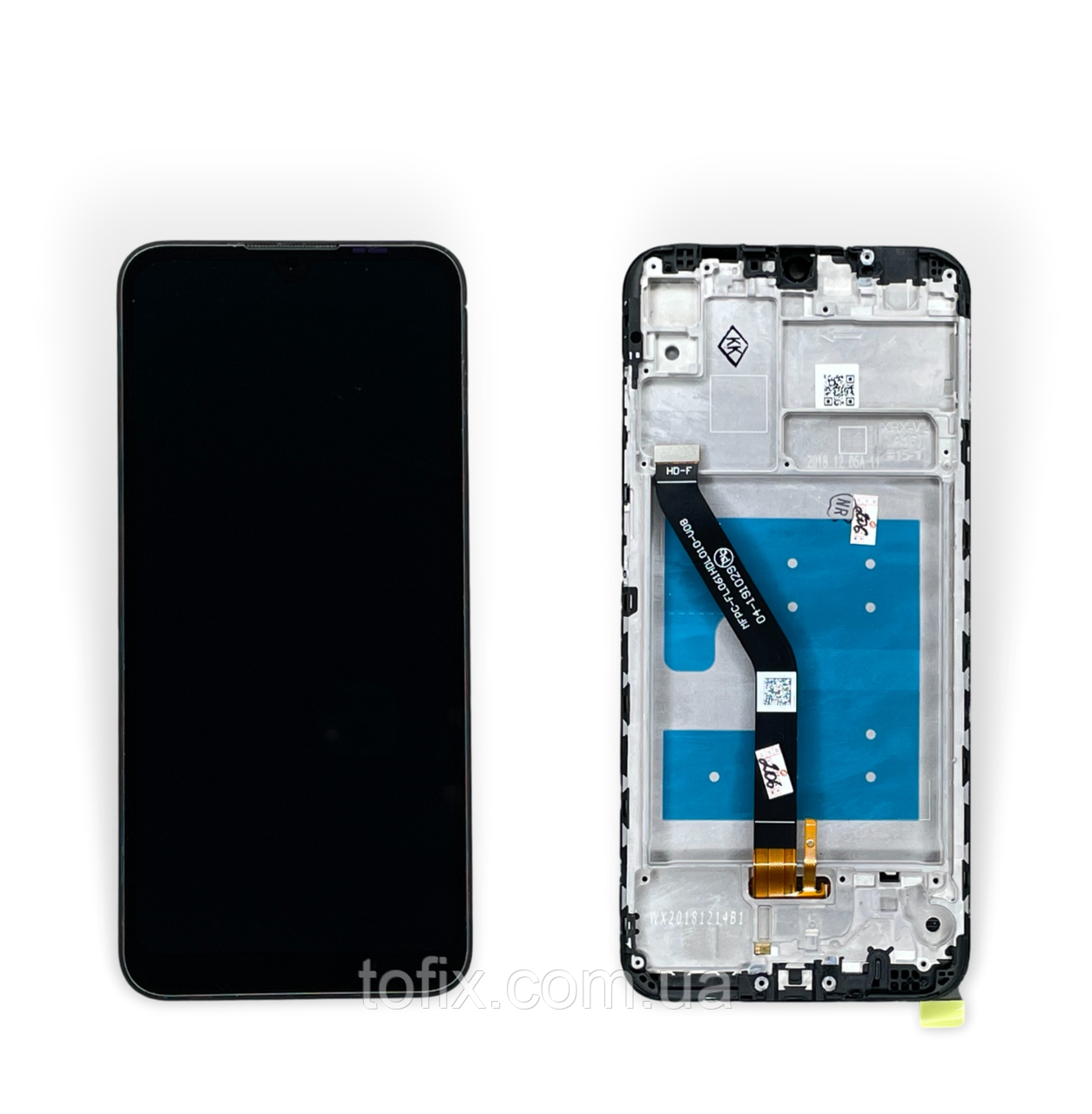 Дисплей Huawei Honor 8A/Honor 8A Pro/Y6 2019/Y6 Prime 2019/Y6 Pro 2019/Y6s 2019 модуль у зборі з рамкою, чорний, оригінал