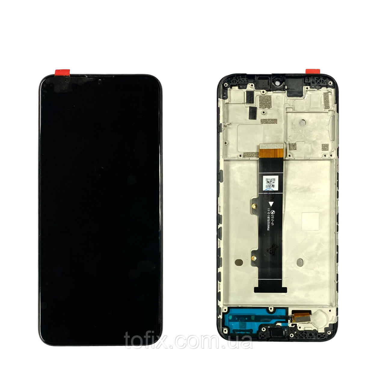 Дисплей Motorola Moto G20 модуль в зборі з рамкою, чорний, оригінал