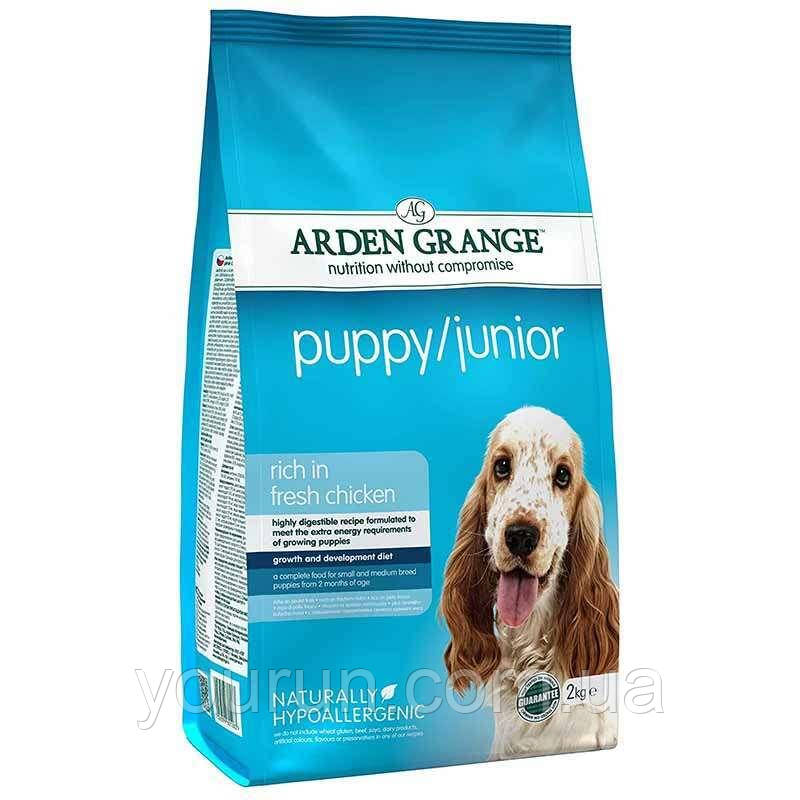 Arden Grange Puppy Junior Корм для цуценят та молодих собак з куркою та рисом 2 кг