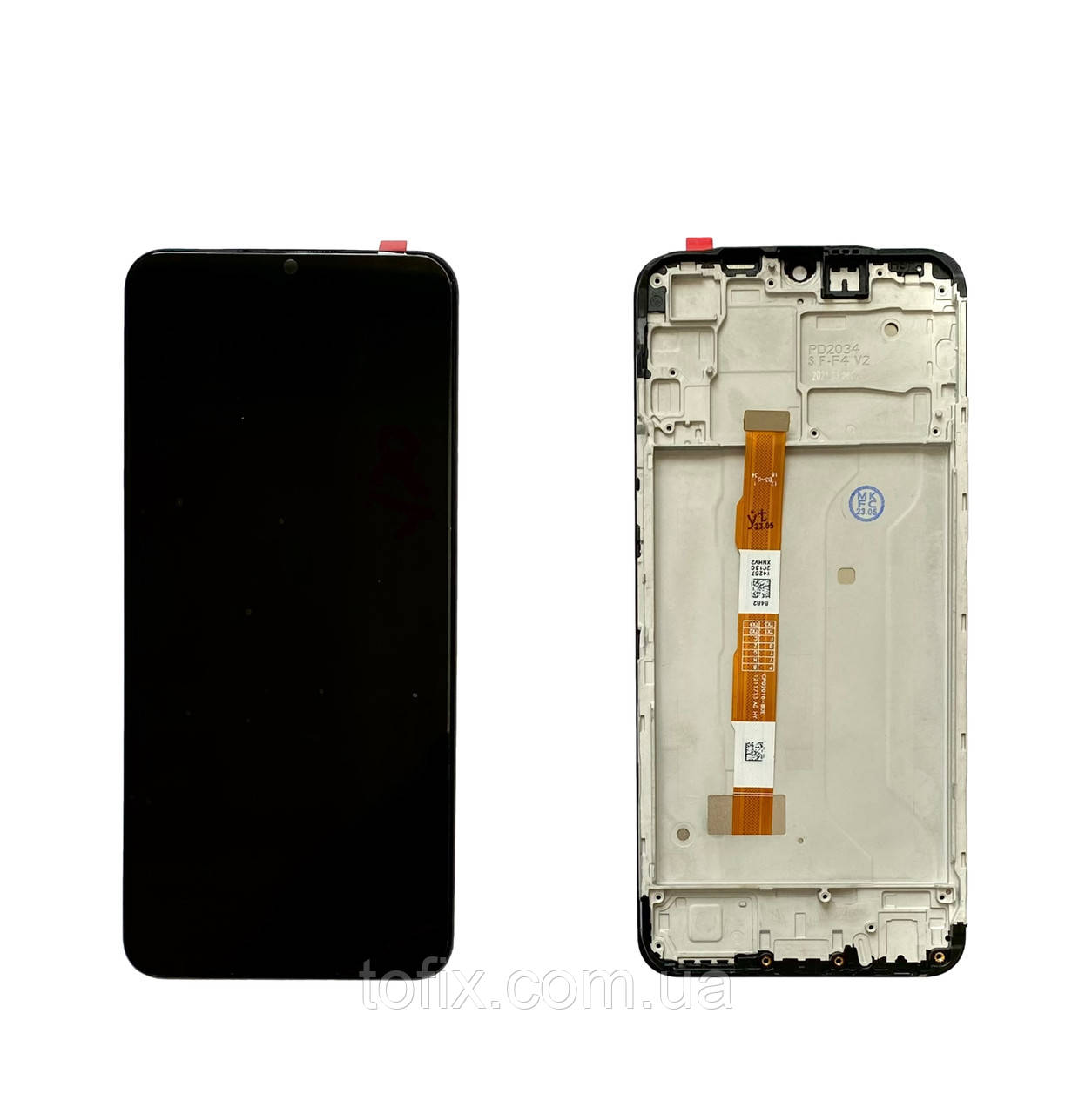 Дисплей Vivo Y20/Y20i/Y20s модуль у зборі з рамкою, чорний, оригінал