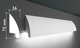 Стельовий молдинг з підсвічуванням, карниз для прихованого освітлення Тс-21