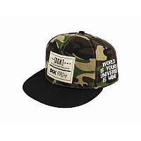 Бейсболка с прямым козырьком камуфляж Snapback