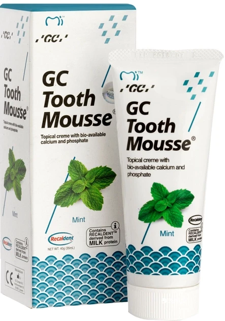 Крем для зубiв GC Tooth Mousse 35 мл, М`ята