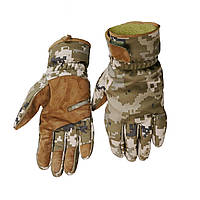 Тактические зимние перчатки Softshell пиксель