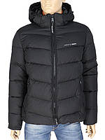 Зимняя мужская черная куртка Indaco IC998-1C Black