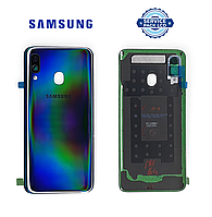 Задняя панель корпуса (крышка аккумулятора) Samsung A405 Black A40 2019 (GH82-19726A) сервисный оригинал