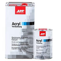 APP Растворитель Acryl Verdunnung нормальный 1.0 l для акриловых и базовых продуктов 030100 3
