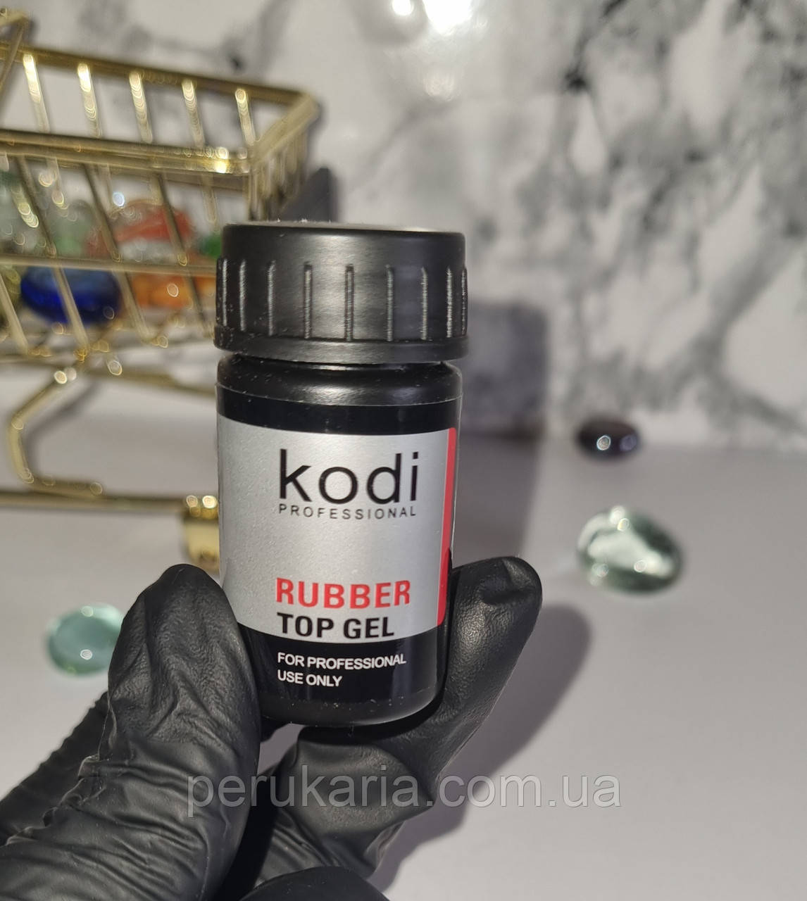 Каучуковий топ для гель лаку фірми Kodi, 14 мл