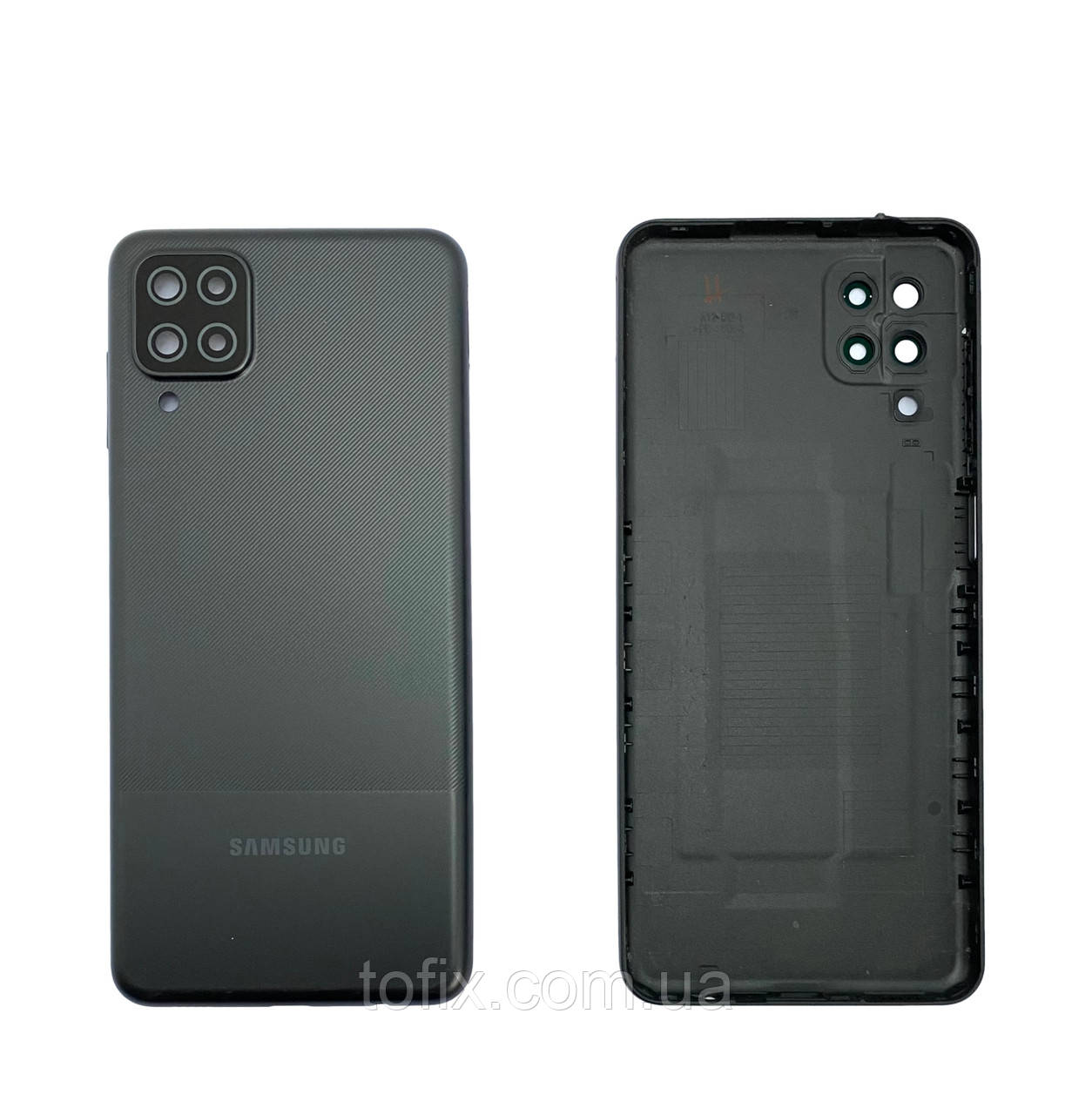 Задня панель корпусу (кришка акумулятора) Samsung A12 A127 Black оригінал