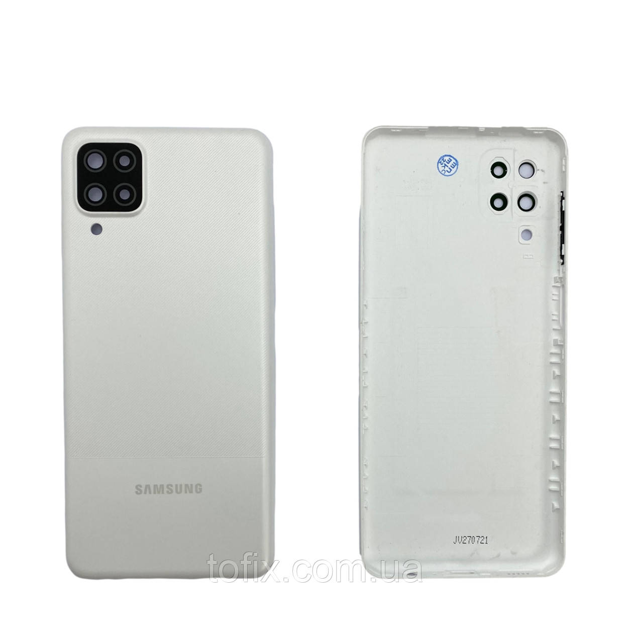 Задня панель корпусу (кришка акумулятора) Samsung A12 A127 White оригінал