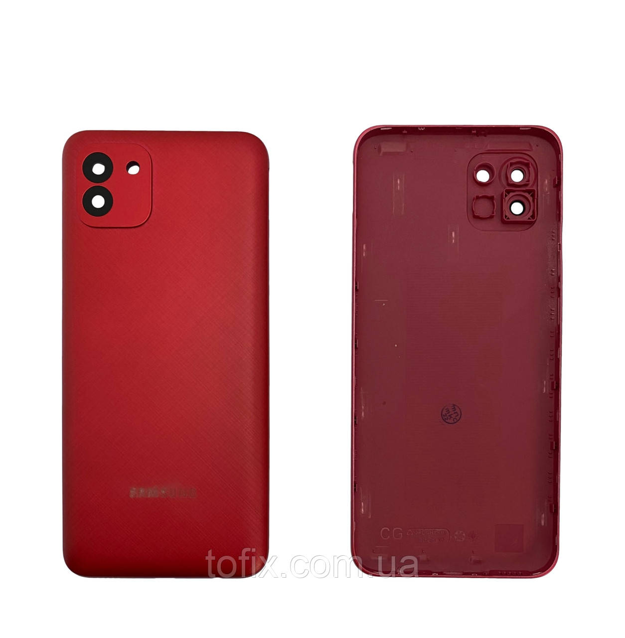 Задня панель корпусу (кришка акумулятора) Samsung A03 A035 Red оригінал