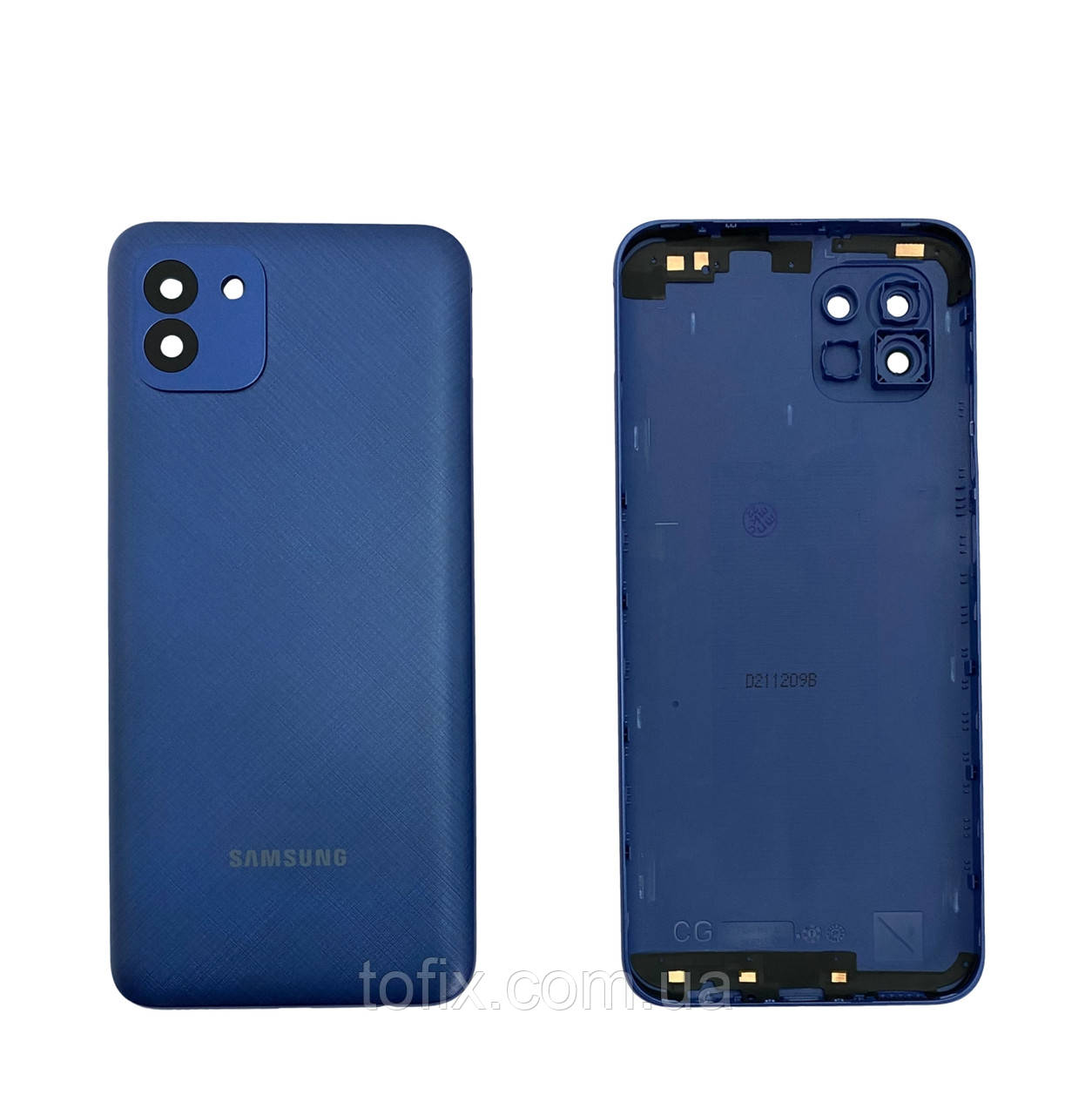 Задня панель корпусу (кришка акумулятора) Samsung A03 A035 Blue оригінал