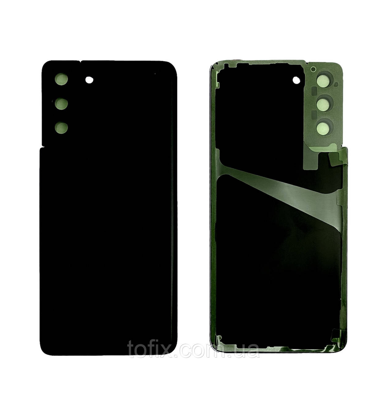 Задня панель корпусу (кришка акумулятора) Samsung S21 Plus G996 Black зі склом камери оригінал
