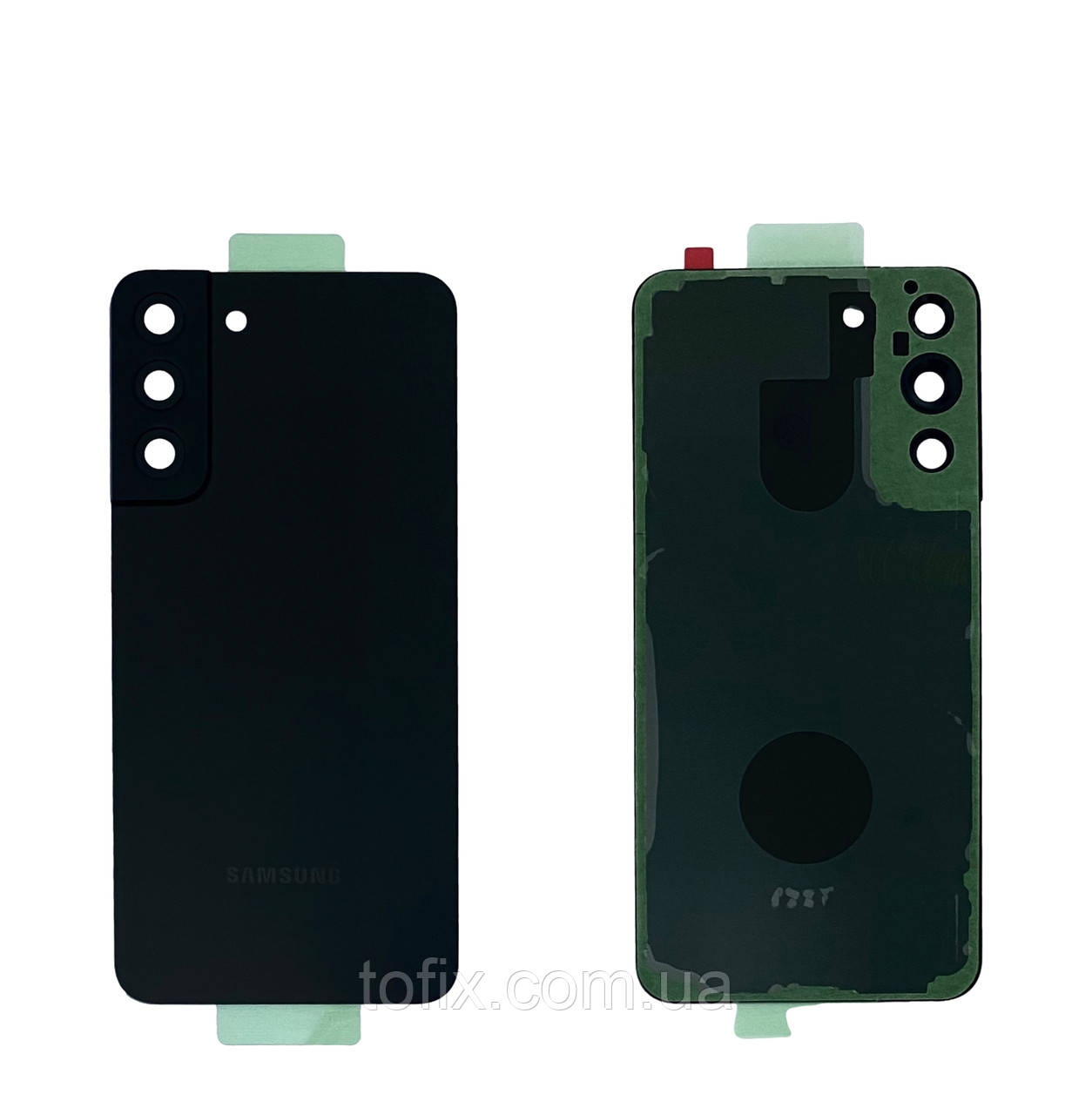 Задня панель корпусу (кришка акумулятора) Samsung S22 Plus S906 Black зі склом камери оригінал