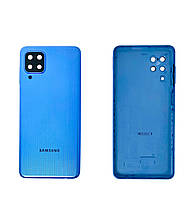 Задняя панель корпуса (крышка аккумулятора) Samsung M22 M225 Blue cо cтеклом камеры оригинал