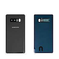 Задняя панель корпуса (крышка аккумулятора) Samsung Note 8 N950 Orchid Grey cо cтеклом камеры оригинал