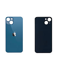 Задняя панель корпуса (крышка аккумулятора) iPhone 13 Blue (большое отверстие) оригинал