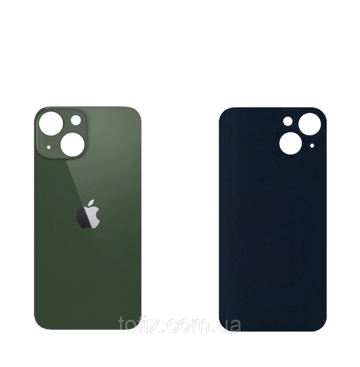 Задня панель корпусу (кришка акумулятора) iPhone 13 Mini Green (великий отвір) оригінал