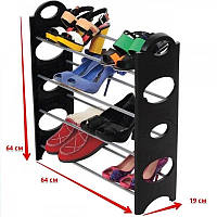 Новинка! Полка стойка для хранения обуви Shoe Rack (4полки)