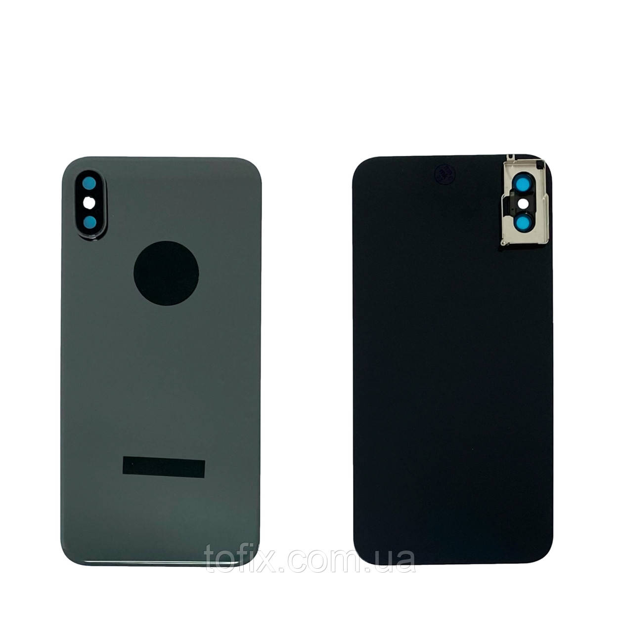 Задня панель корпусу (кришка акумулятора) iPhone X Space Grey зі склом камери оригінал