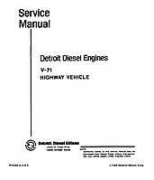 Сервісна інформація по ремонту двигунів Detroit diesel 71 серії.