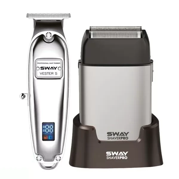 Комбо-набір для стрижки тример та шейвер Sway Vester S, Shaver Pro Silver (115 KIT10)