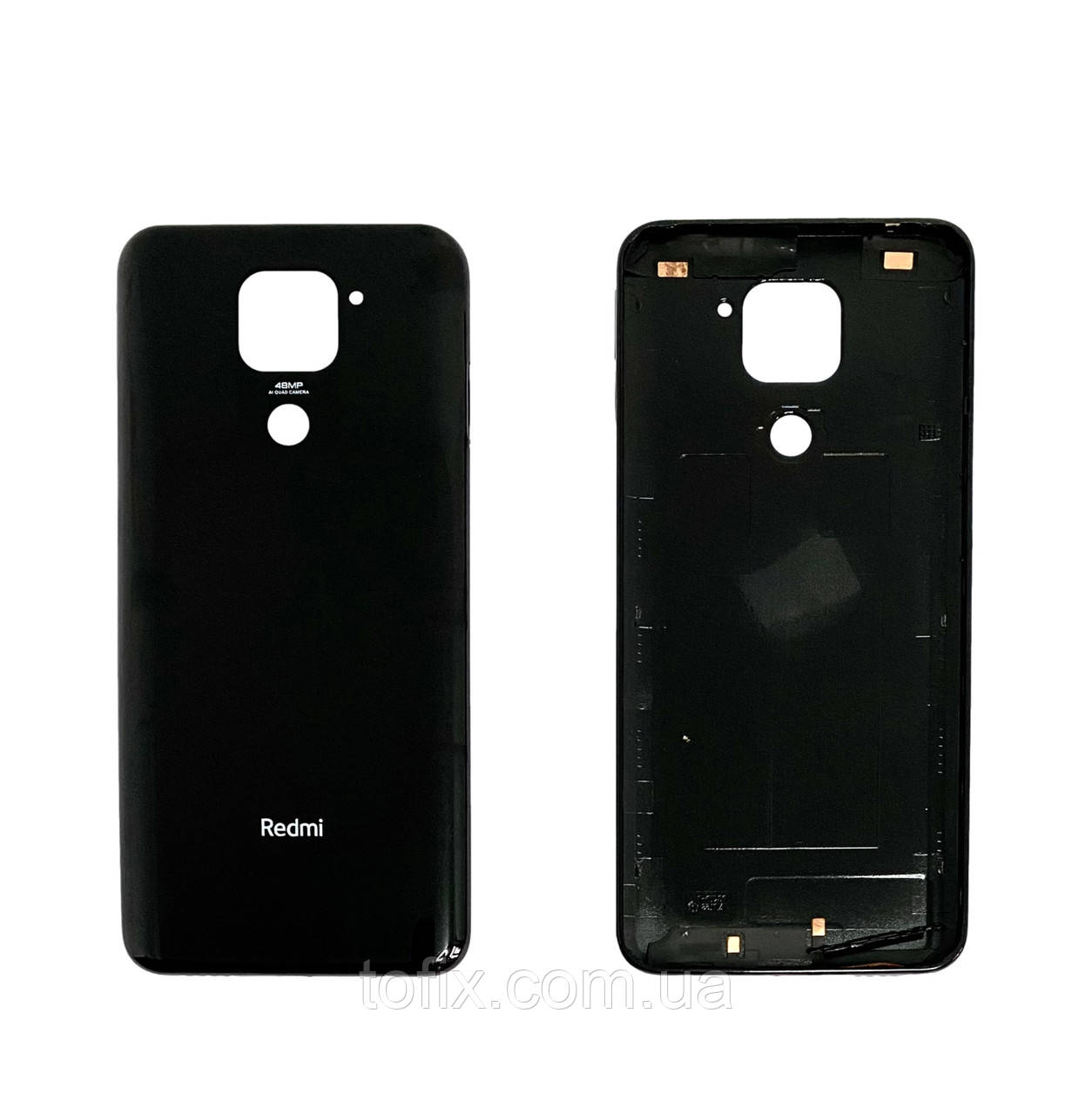 Задня панель корпусу (кришка акумулятора) Xiaomi Redmi Note 9 Onyx Black оригінал