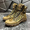Чоловічі тактичні берці демісезонні койот піксель з гербом, військові черевики весна осінь, армійське взуття демісезон 40-46, фото 2