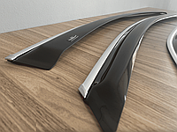 Дефлекторы окон (ветровики) Skoda Superb III 2015+ Wagon с ХромМолдингом HIC, Комплект
