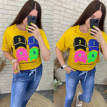 Стильна жіноча футболка, тканина "Трикотаж" 46, 48, 50 розмір 46