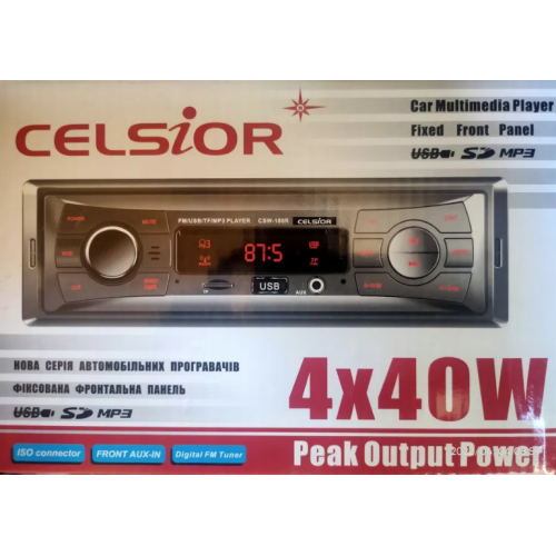 Автомагнитола MP3/SD/USB/FM Celsior CSW-180R Bluetooth магнитола мафон в машину авто 1 дин din магнитофон 3 - фото 5 - id-p1703399944