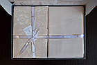 Постільна білизна First Choice Cotton Satin 160х220 сімейний Advina Champagne, фото 4