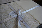 Постільна білизна First Choice Cotton Satin 160х220 Delmor Cream, фото 4