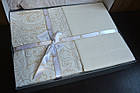 Постільна білизна First Choice Cotton Satin 160х220 Delmor Cream, фото 3