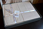 Постільна білизна First Choice Cotton Satin сімейний 160x220 см Neva Champagne, фото 3