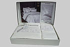 Комплект постільної білизни First Choice Vip Satin Moonlight 200x220 Buhara White, фото 2